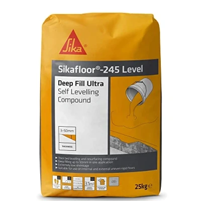 Image of Sika Sikafloor 245 Level Deep Fill Ultra Self Levelling Compound Low Shrinkage Grey 25 kg