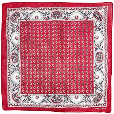 Image of Zac&#039;s Alter Ego Alternative Red Retro Paisley Design Bandana