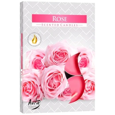 Image of Bispol Scented Tealights 6 Pcs Rose