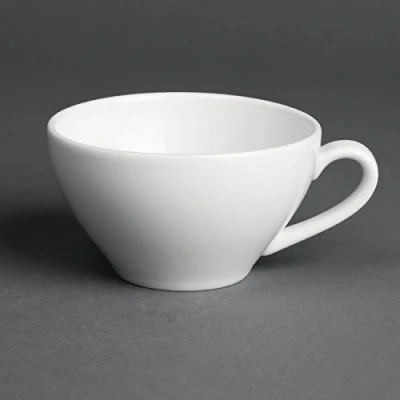 Image of 12X Royal Porcelain Classic White Tea Cups 230ml Coffee Espresso Milk Jugs