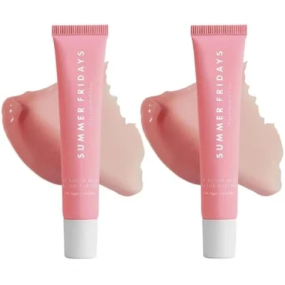Image of Summer Lip Balm, Fridayss Butter Friday Nourishing Mask and Balm for Instant Moisture, Tinted, Soothing Care