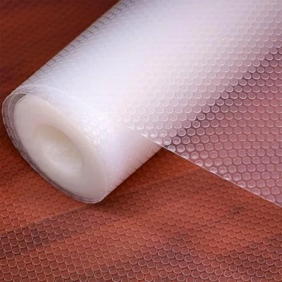 Image of wohomuke shelf Liners, Kitchen Drawer Liner Mats Washable EVA BPA Free Waterproof &amp; Oil Proof Cupboard Cabinet protector (Transparent,30cmx3m)