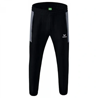 Image of Erima Men&#039;s Team Presentation Pants, Black/Slate Grey, 3XL