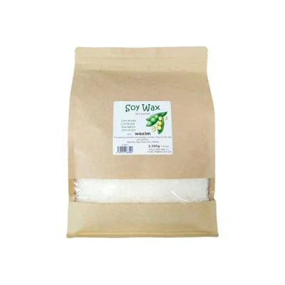 Image of WAXIM. Soy Wax in Pearls for Organic Candles and Natural Cosmetics. to Choose 1.250g or 2.500g. (2.500g / 5,5lb)