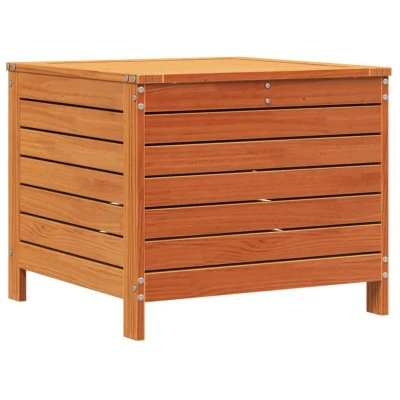 Image of vidaXL Garden Footstool Wax Brown 62x63.5x53.5 cm Solid Wood Pine