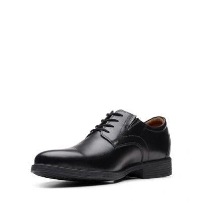 Image of Clarks Whiddon Plain, Men’s Black leather, 7 UK (41 EU)