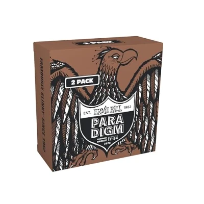 Image of Ernie Ball Medium Light Paradigm Phosphor Bronze Acoustic Guitar Strings 2 Pack 12 54