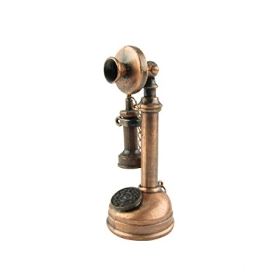 Image of Treasure Gurus Antique Style Candlestick Phone Die Cast Pencil Sharpener