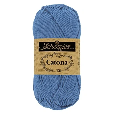 Image of Scheepjes Catona 261 Capri Blue Yarn 1x10g