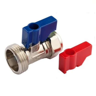 Image of JD Brands Washing Machine/Dishwasher Straight Tap Valve Connector Hot &amp; Cold Water Inlet Hose Fitting Silver 3/4&quot; BSP Threaded Isolation for Appliance Connections