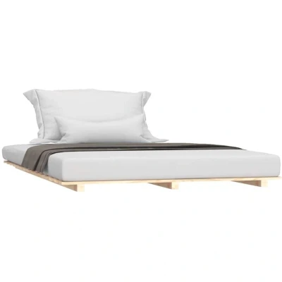 Image of vidaXL Bed Frame without Mattress 120x190 cm Small Double Solid Wood Pine