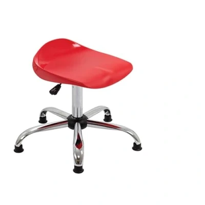 Image of Titan Swivel Senior Stool 465 555mm Seat Height Red T33 RG