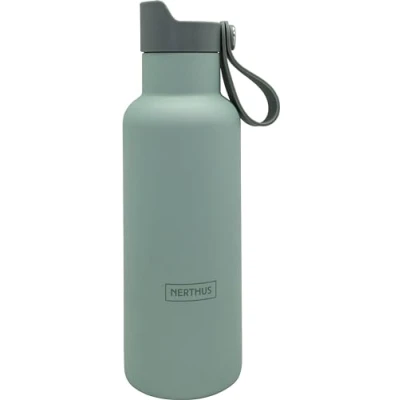 Image of NERTHUS Double Wall Sport Bottle Cap Click 500ml Khaki