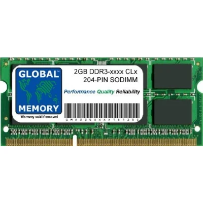 Image of 2GB DDR3 1066/1333/1600MHz 204 PIN SODIMM MEMORY RAM COMPATIBLE WITH LAPTOPS/NOTEBOOKS