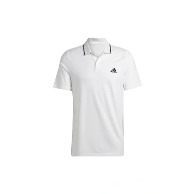 Image of adidas Men&#039;s Essentials Piqué Small Logo Polo Shirt, White, S