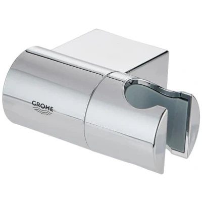 Image of GROHE Rainshower Adjustable Wall Hand Shower Holder, Chrome, 27055000