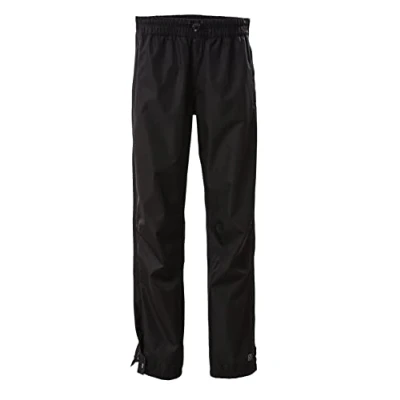 Image of Killtec KOS 18 WMN PNTS 38279 000 Women&#039;s Rain Trousers with Full Length Zip, Packable, Black, Size 38