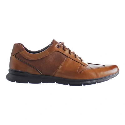Image of Clarks Un Tynamo Tie, mens Tynamo, Brown (Tan Leather Tan Leather), 6 UK (39.5 EU)