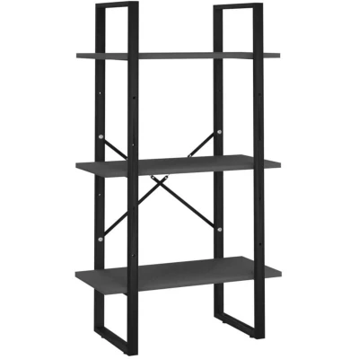 Image of vidaXL Storage Shelf Grey 60x30x105 cm Engineered Wood