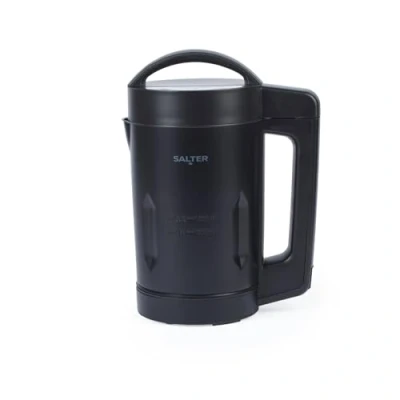 Image of Salter EK6358MBLK Kuro Digital Soup Maker 1.6L, Great For Batch Cooking, Blend Chunky &amp; Smooth Soup, 5 Settings (Smooth, Chunky, Drinks, Keep Warm, Blend/Clean), Overspill Protection, Black, 900W