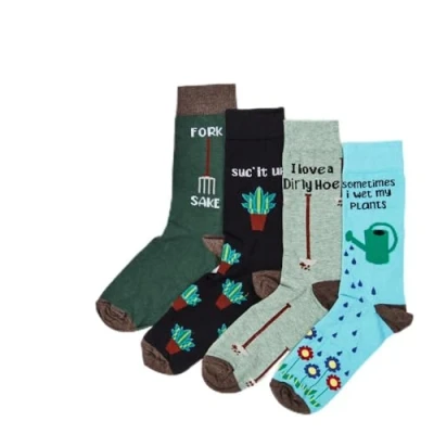 Image of Urban Eccentric Unisex Gardening Shed Socks Gift 4 Pairs Cotton Rich Premium Novelty Gifts