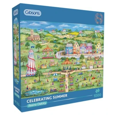 Image of Gibsons Celebrating Summer 1000 Piece Jigsaw Puzzle Beautiful Colourful Season Celebration Sustainable for Adults Premium 100% Recycled Board Great Gift Games