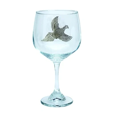 Image of iHunter Bisley Gin/Wine Glass in Presentation Box with Pheasant Motif L690