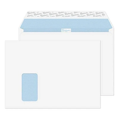 Image of Blake Office C4 229 x 324 mm 120 gsm Peel &amp; Seal Wide Window Wallet Envelopes (36217) Ultra White Wove Pack of 250