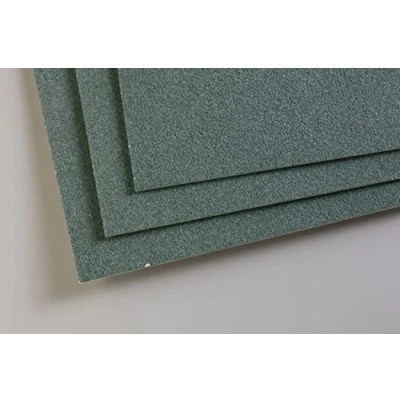 Image of Clairefontaine 696168C Pastelmat Paper Pack 5 Sheets Special Card for Dry Pastels A3 29.7x42 cm 360g Dark Green