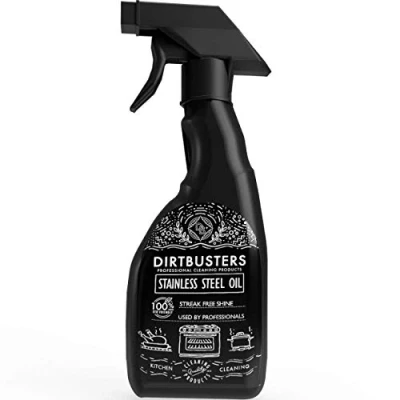 Image of Dirtbusters Stainless Steel Oil 750ml The professional way to polish and clean Steel, As Used by oven cleaning companies