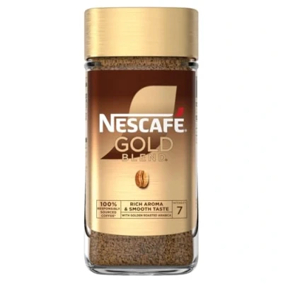 Image of NESCAFÉ Gold Blend Signature Instant Coffee, Premium Rich Aroma and Smooth Taste, 190g (Pack of 1)