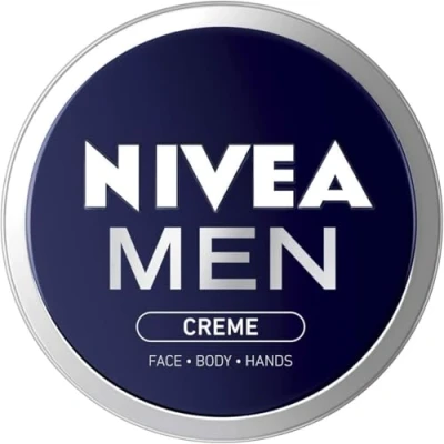 Image of NIVEA MEN Crème Moisturiser Face, Hand &amp; Body Cream Enriched With Aloe Vera Vitamin E Cares Hydrates Non Greasy Absorbs Quickly All Skin Types 150 ml