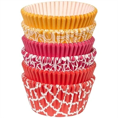 Image of Wilton 415 2871 Baking Cases, Geometric Pattern, Standard, Paper, Multicolour, Pack of 150