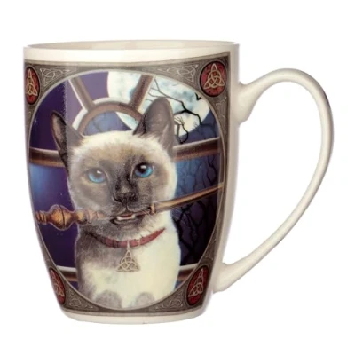 Image of Puckator Lisa Parker Hocus Pocus Cat Porcelain Mug Funny Home Accessories Cute Gifts for Girlfriend Large Mugs Men Women Hot Drinks Cups Presents Secret Santa Gift Cup Set