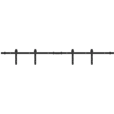 Image of vidaXL Sliding Cabinet Door Kit 152 cm Carbon Steel