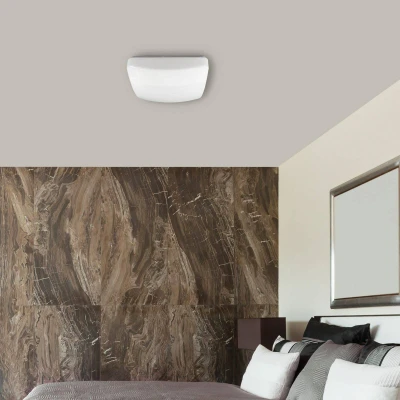 Image of Müller Licht LED ceiling light Reva 30 Square, white, plastic, steel
