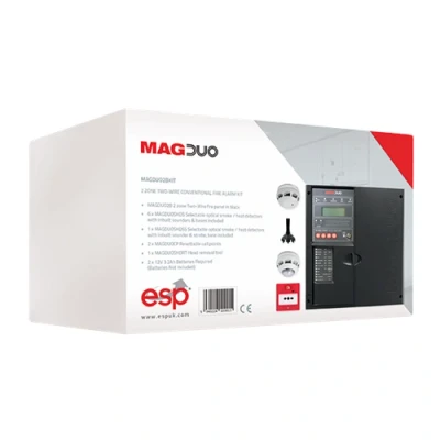 Image of ESP 2 Zone Two Wire Conventional Fire Alarm Kit Black