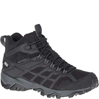 Image of Merrell Women&#039;s Moab FST Ice+ Thermo Waterproof and Insulated Walking Shoe, Black, 6.5
