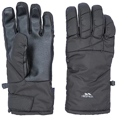 Image of Trespass Unisex Kulfon Woven Winter Glove Black, Large