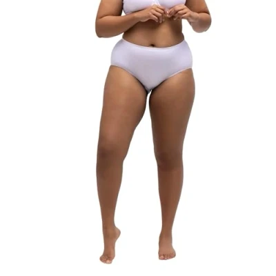Image of Ulla Popken Women&#039;s Taillenslip, Rundstrick Panties, schneeweiß, 58/60