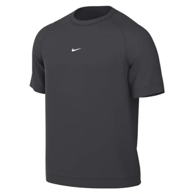 Image of NIKE DH9361 070 M NK STRKE22 Thicker SS TOP T Shirt Men&#039;s DK Smoke Grey/White Size 2XL