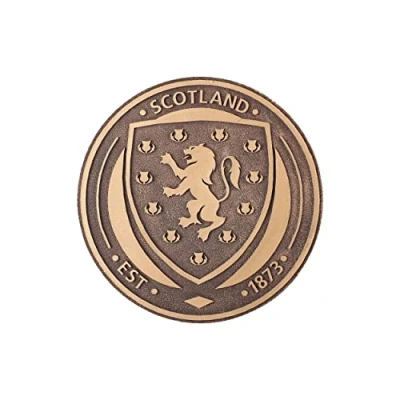 Image of FOCO Official Scotland FA Bronze Effect Football Crest Wall Sign