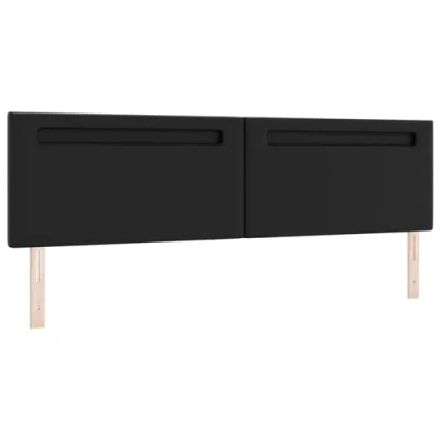 Image of vidaXL Headboard Plain Design Black 200 cm Faux Leather
