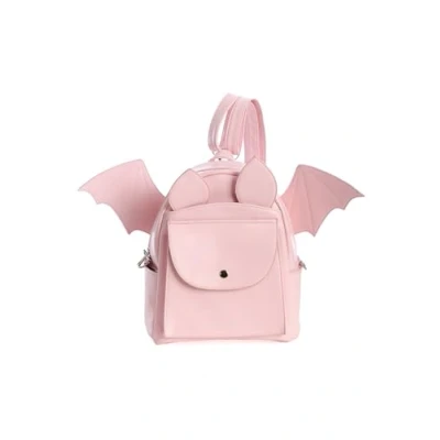 Image of Banned Apparel Waverley Pink Alternative Gothic Bat Wing Backpack