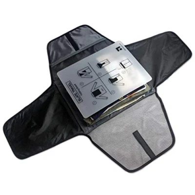 Image of Slate Travel Garment Folder 17&quot; Packing Wrinkle Free Luggage Organizer, Black, One Size,
