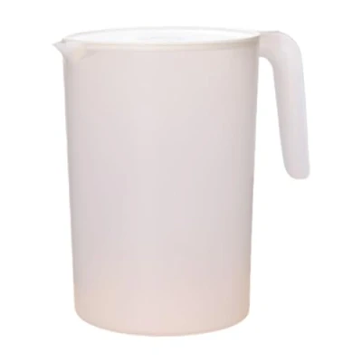 Image of 2L Plastic Pitcher Jug with Lid, Reusable Jugs, Fridge Water BPA Clear Unbreakable Beverage for Milk Juice Iced Tea Lemonade