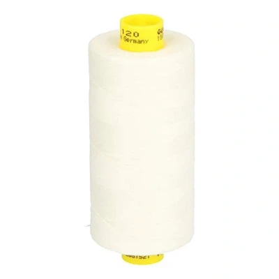 Image of Gutermann Mara 120 All Purpose Sewing Thread Polyester 1000 m Machine UV Resistant, Cream