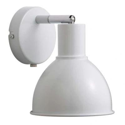 Image of Nordlux Pop Wall Pendant Light Fixture in White Traditional Lighting Homeware Interior Kitchen Living Room Bedroom E27, 60W, LED, IP20 21.5 x 23 cm; 1.8 Kilograms
