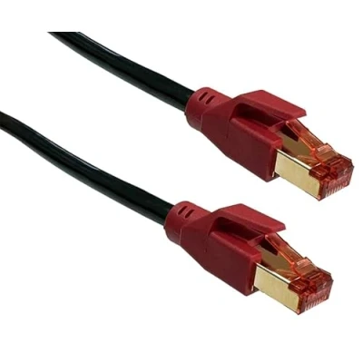 Image of Beetronic 20m CAT7 Black Outdoor External Ethernet Network Patch Cable PE CAT 7 10 GBPS