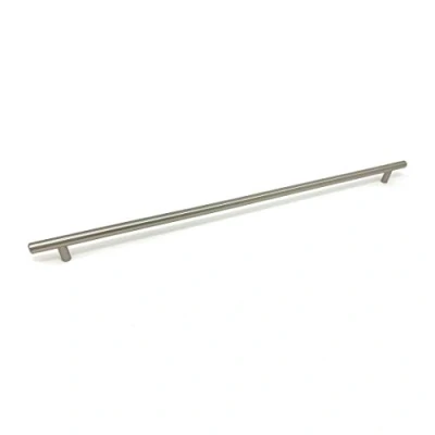Image of 550mm Brushed Nickel Bar Handle for Kitchen Cabinets Bedroom Bathroom Furniture Cupboards